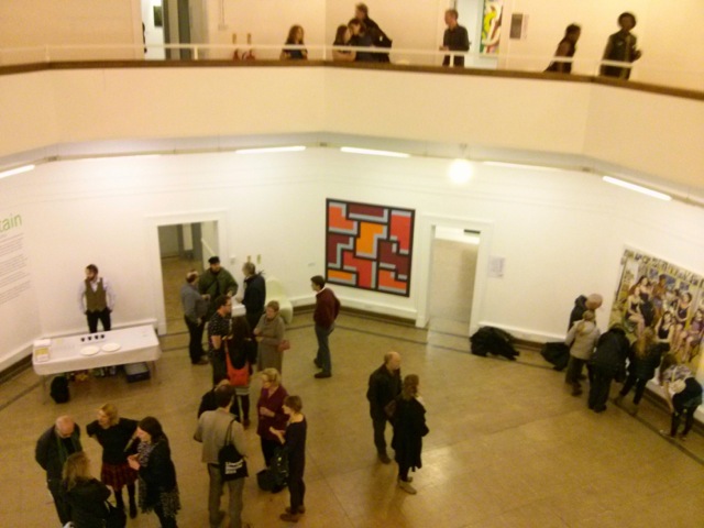 Installation shot looking down into the Art School