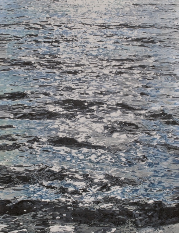 Painting by Harvey Taylor - The Sea at Mersea II - oil on canvas